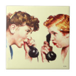 Chain of Gossip Tile<br><div class="desc">Artist: Norman Rockwell | Rumer is spread from one person to another</div>