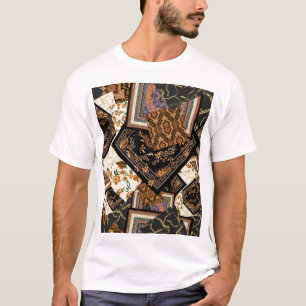 Chain, paisley, flowers: vintage patchwork. T-Shirt