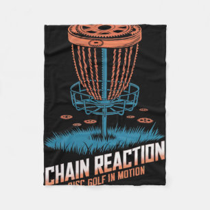 Chain Reaction Disc Golf Design - Precision And Mo Fleece Blanket