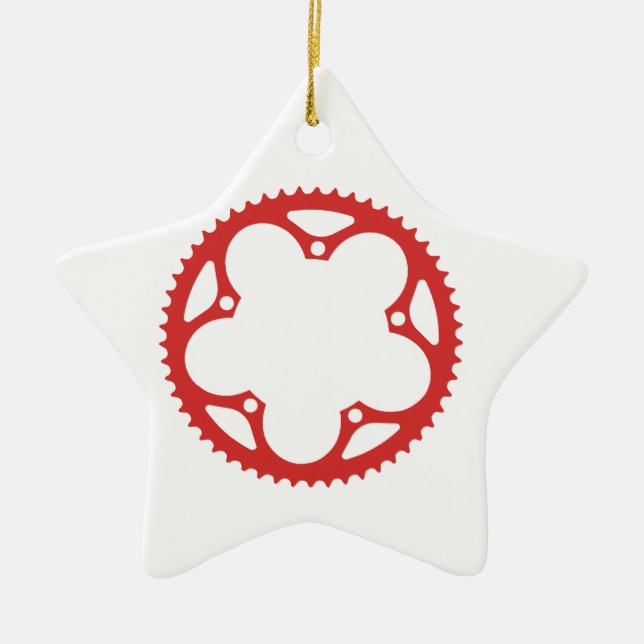 Chain Ring Ceramic Tree Decoration (Front)