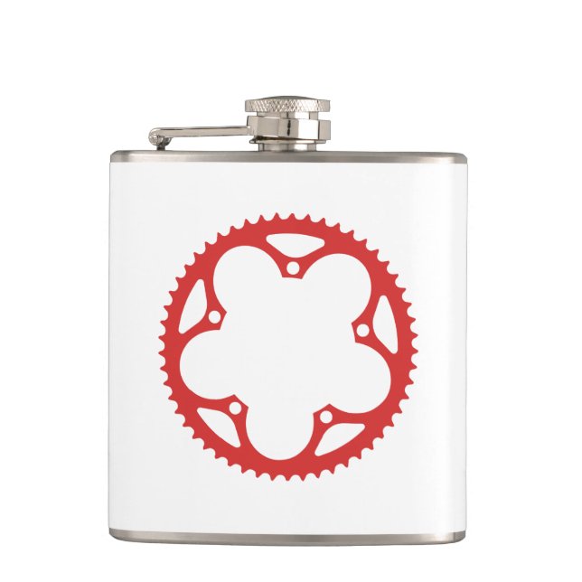 Chain Ring Hip Flask (Front)
