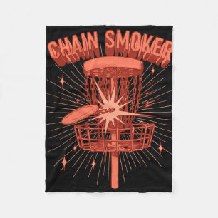Chain Smoker Disc Golf Sket Fun Graphic Fleece Blanket