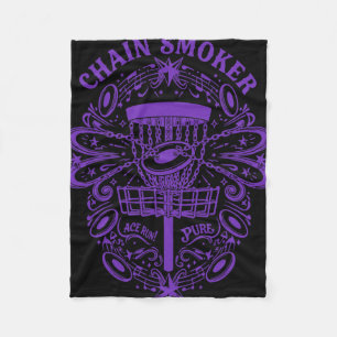 Chain Smoker Funny Disc Golf Design Ace Run Pure  Fleece Blanket