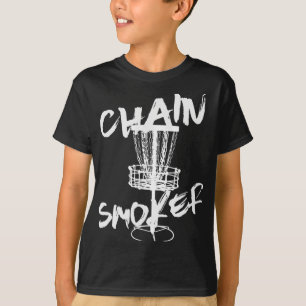 Chain Smoker Funny Frisbee Disc Golf Golfer Sport T-Shirt