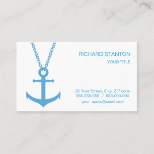 Chained anchor business card