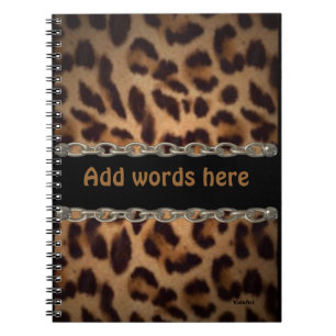 Chained Leopard notebook