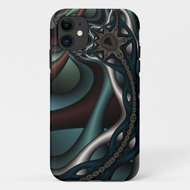 Chained reaction fractal case for iphone4 (Back)