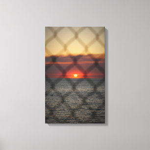 Chained Sunset Canvas Print