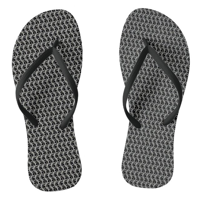 Chainmail Mediaeval Armour Flip Flops (Footbed)