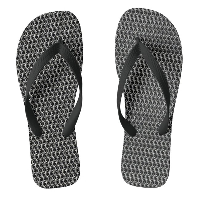 Chainmail Mediaeval Armour Flip Flops (Footbed)