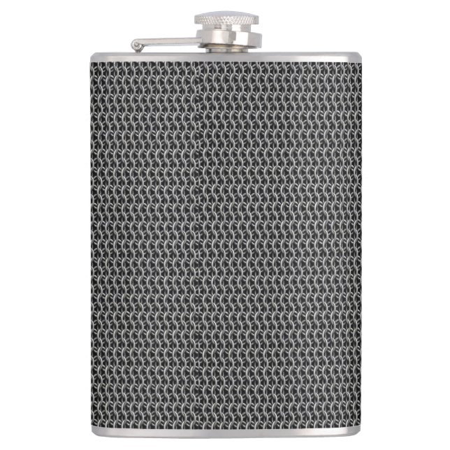 Chainmail Mediaeval Armour Hip Flask (Front)