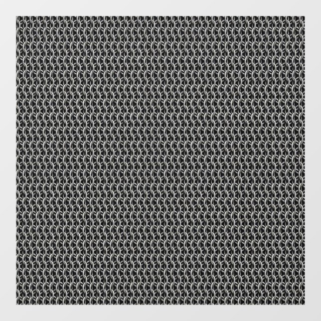 Chainmail Mediaeval Armour Window Cling (Sheet)
