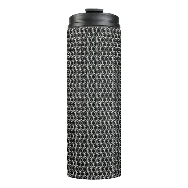 Chainmail Medieval Armor Thermal Tumbler (Front)