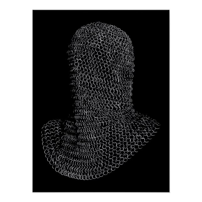 Chainmail Warrior Hood Poster (Front)
