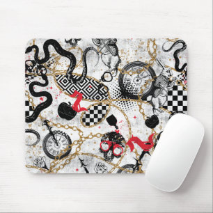Chains ans skulls mouse mat