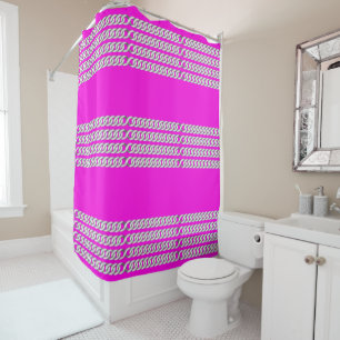 Chains Pink Shower Curtain