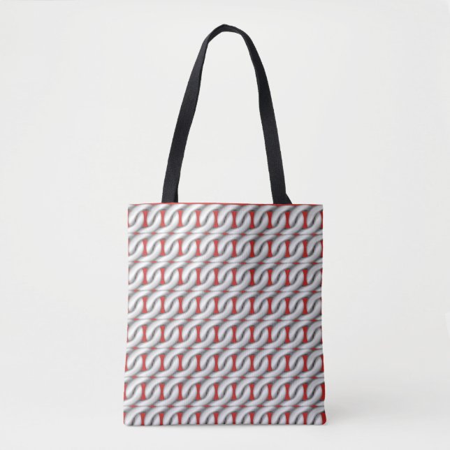 Chains Red Tote Bag (Front)