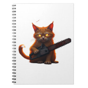 chainsaw cat shirt Classic T-Shirt Notebook