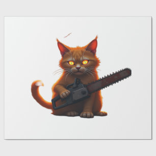 chainsaw cat shirt Classic T-Shirt Wrapping Paper