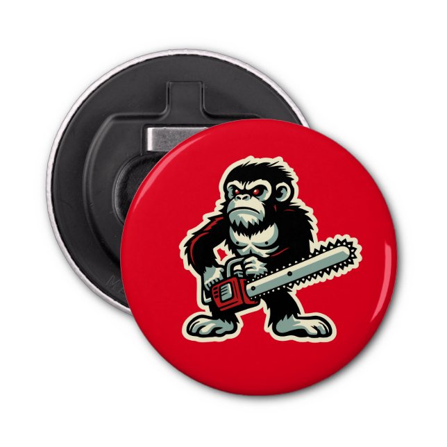 Chainsaw Chimp Bottle Opener (Front)