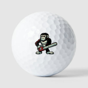 Chainsaw Chimp Golf Balls