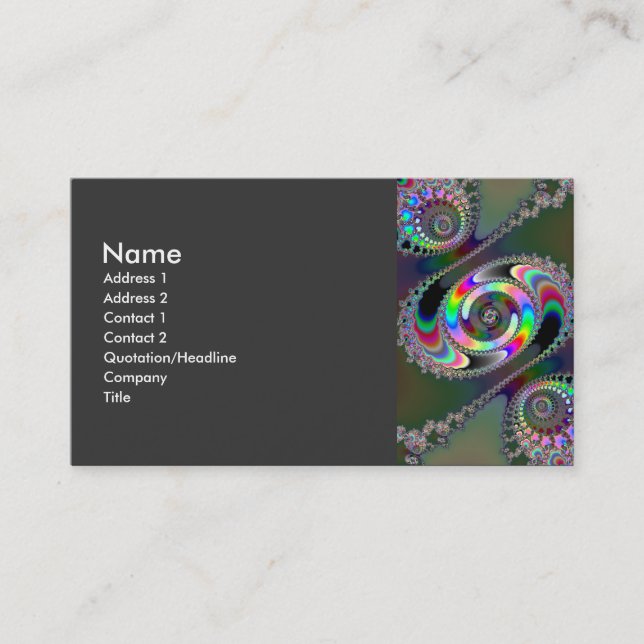 Chainsaw - Fractal Business Card (Front)