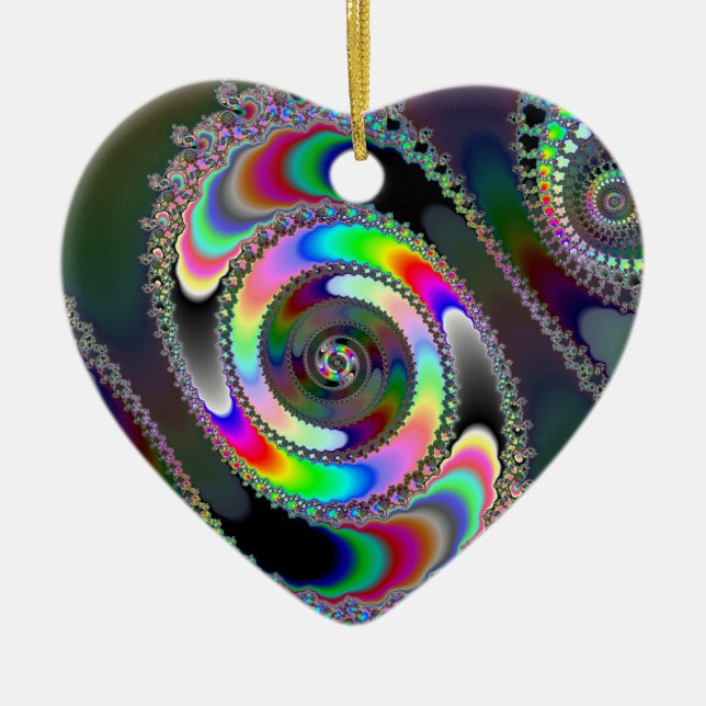 Chainsaw - Fractal Ceramic Tree Decoration (Front)