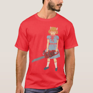 Chainsaw Girl Gothic Punk Goth Horror Fan Saw Chai T-Shirt