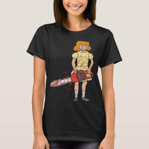 Chainsaw Girl I Horror Punk Gothic Pastel Goth Hal T-Shirt
