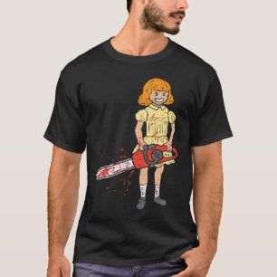 Chainsaw Girl I Horror Punk Gothic Pastel Goth Hal T-Shirt