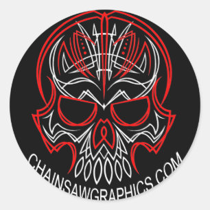 chainsaw grpahics sticker
