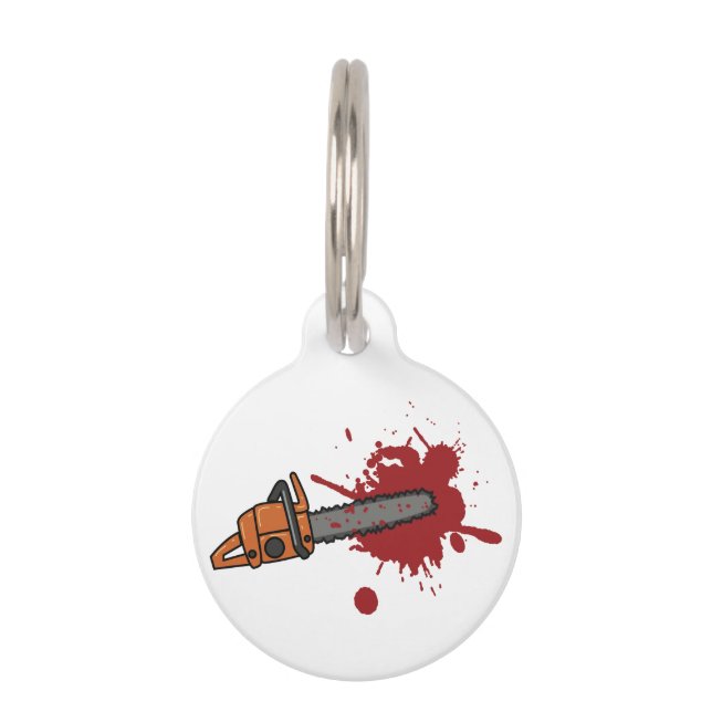 Chainsaw Massacre Pet Tag (Front)