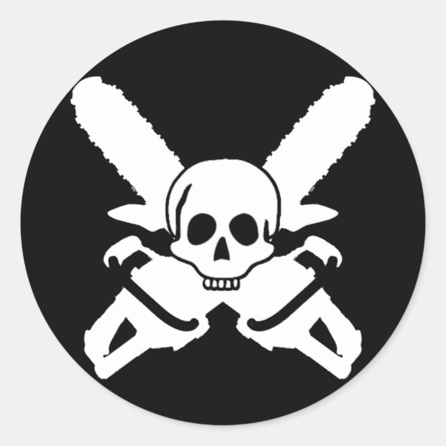 ChainSaw Metal Sticker (Front)