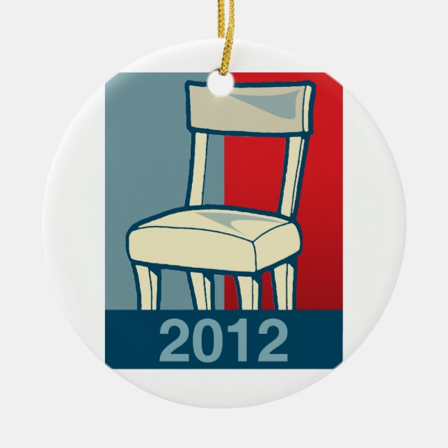 CHAIR 2012 CERAMIC TREE DECORATION (Front)