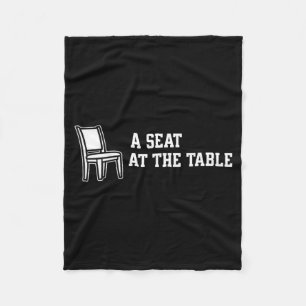 Chair A Seat At The Table  Fleece Blanket