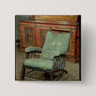 Chair by William Morris 15 Cm Square Badge