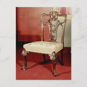 Chair, Chippendale 'Director' design, c.1760 Postcard