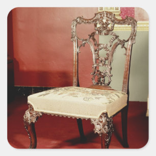 Chair, Chippendale 'Director' design, c.1760 Square Sticker