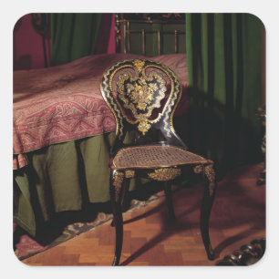 Chair, English, mid 19th century Square Sticker