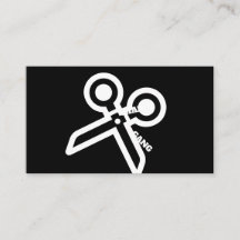 CHAIR GANG scissor business cards