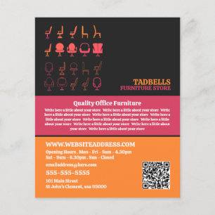 Chair Icons - Furniture Store Sales Flyer