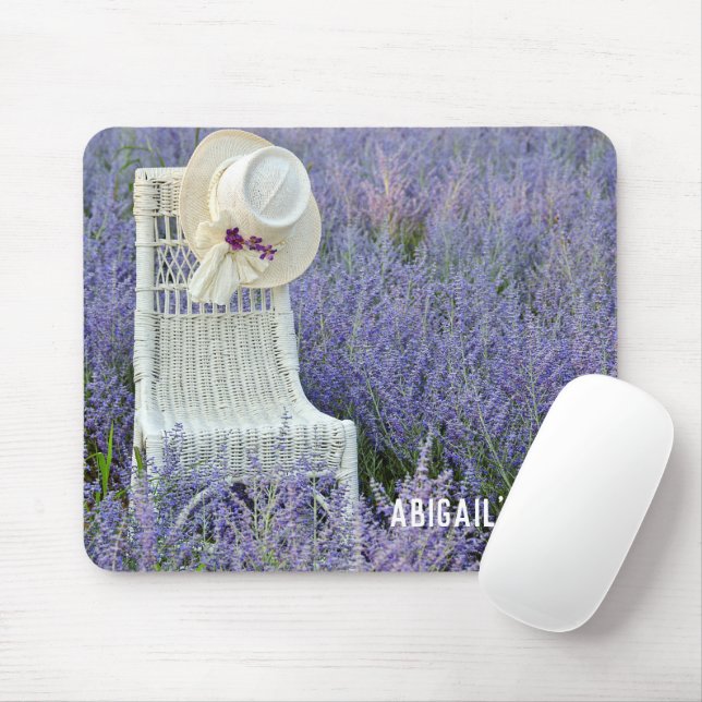 Chair in Russian Sage Mouse Mat (With Mouse)