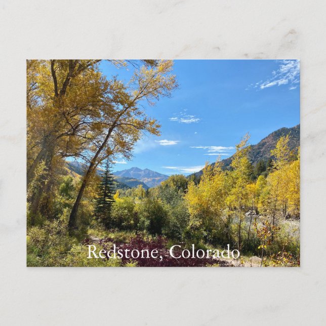 Chair Mountain Postcard in Redstone, Colorado (Front)