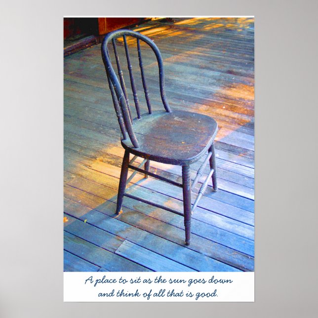 Chair on a Porch Poster (Front)