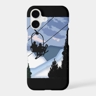 Chairlift Full of Skiers