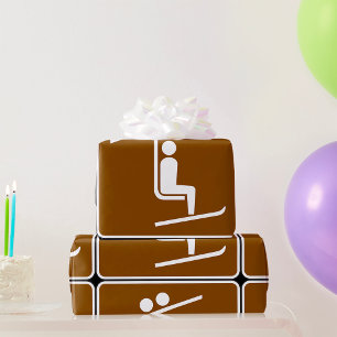 Chairlift Sign Wrapping Paper
