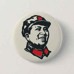 Chairman Mao Portrait 6 Cm Round Badge
