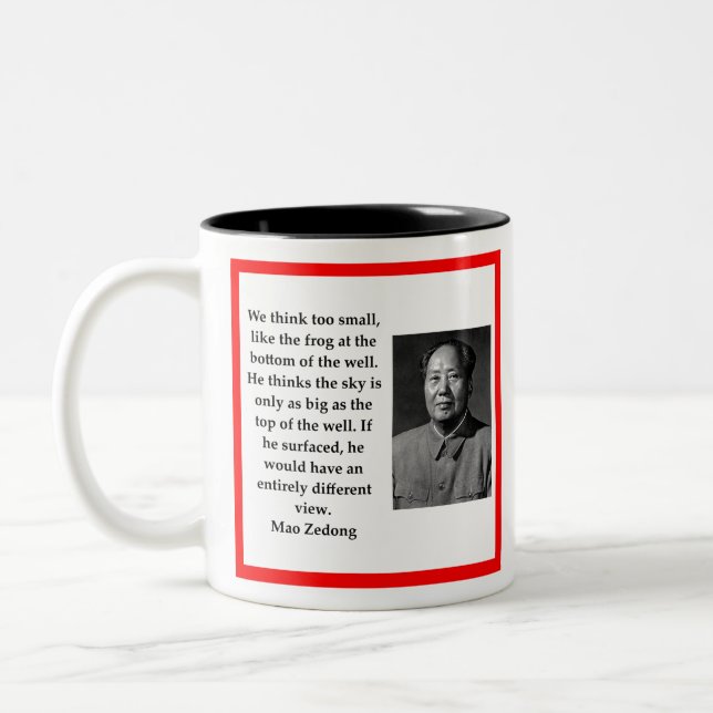 Chairman Mao Two-Tone Coffee Mug (Left)