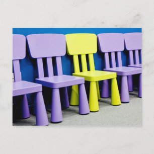 Chairs for kids postcard