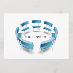 Chairs in a Circular Formation Invitation